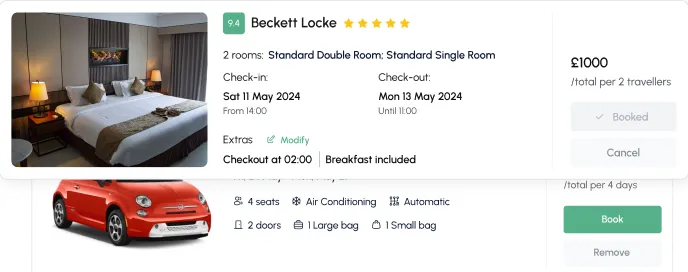 Live search results